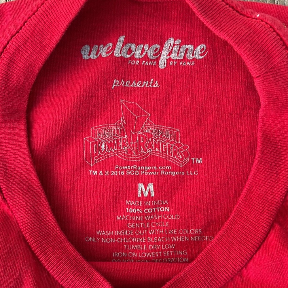 Power Rangers Red Ranger T-shirt - Picture 5 of 7